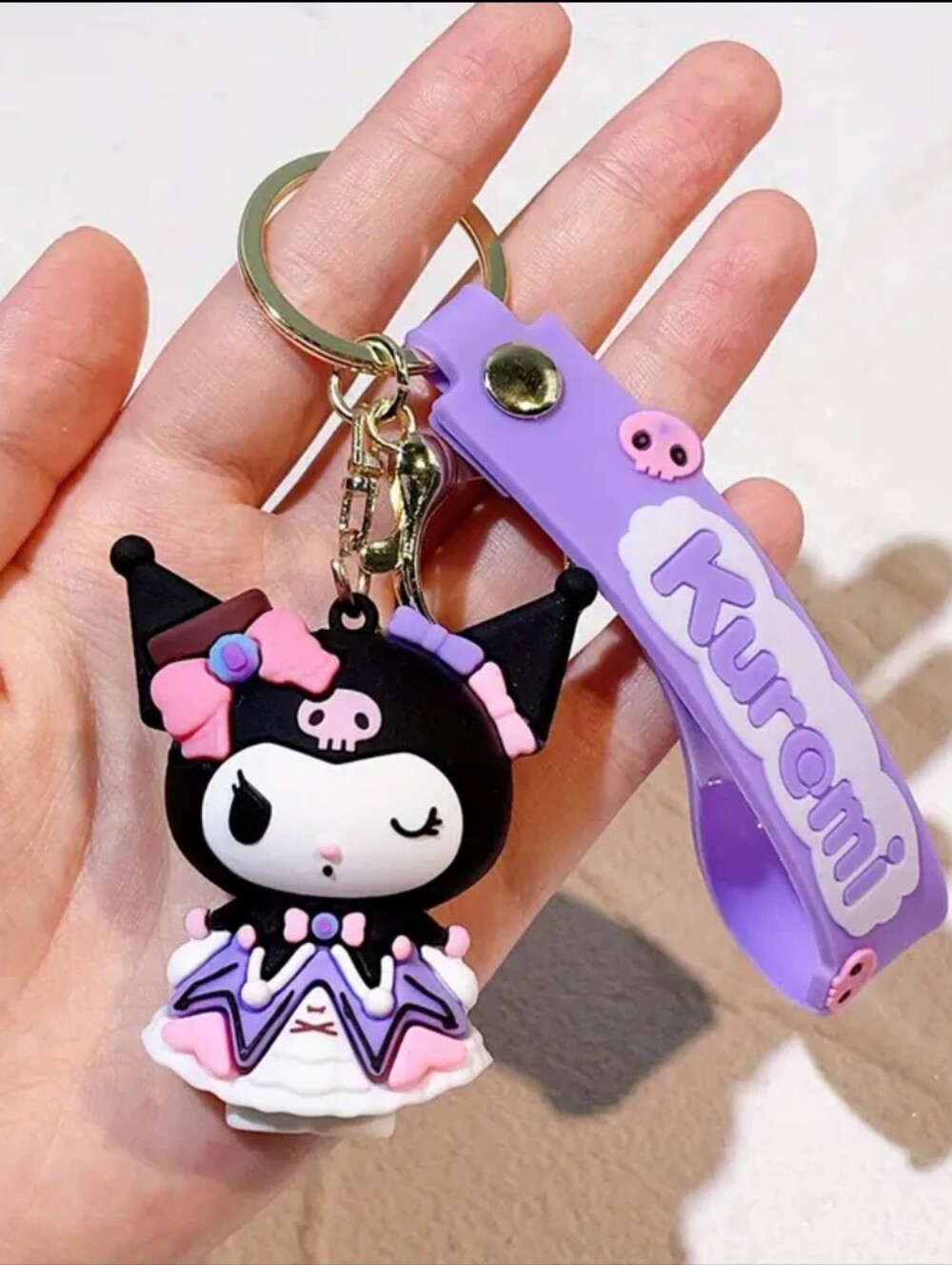 Kuromi Princess Dress Keychain Bag Charm